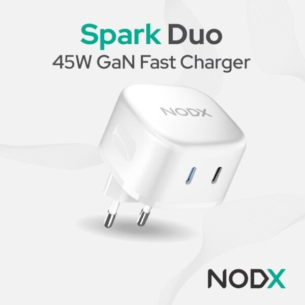 NODX Spark 45W Dual Port Wall Charger