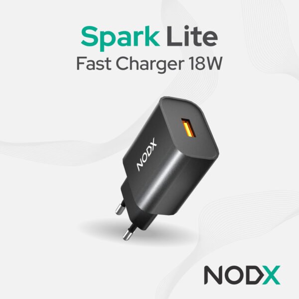 NODX Spark Lite 18W Wall Charger - Black