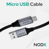 NODX USB-A to Micro USB Cable - Black (1M)
