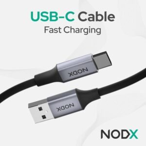 NODX USB-A to USB-C Cable - Black (1M)