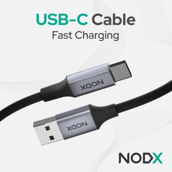 NODX USB-A to USB-C Cable - Black (1M)