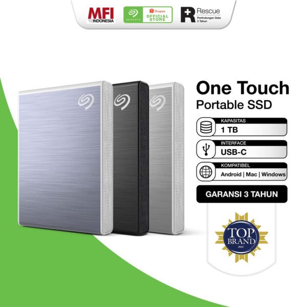 Seagate? One Touch SSD External SPEEDX 500Gb - Silver