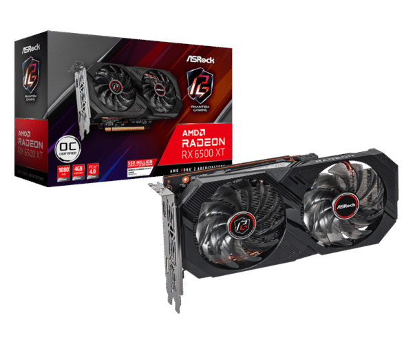 ASRock Radeon RX 6500 XT 4GB GDDR6 - Phantom Gaming D 4G OC
