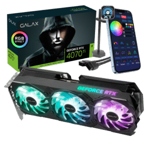 GALAX GeForce RTX 4070 Ti 12GB GDDR6X EX GAMER (1-Click OC) - ARGB Effect - TRIPLE FAN - Garansi 3 Thn