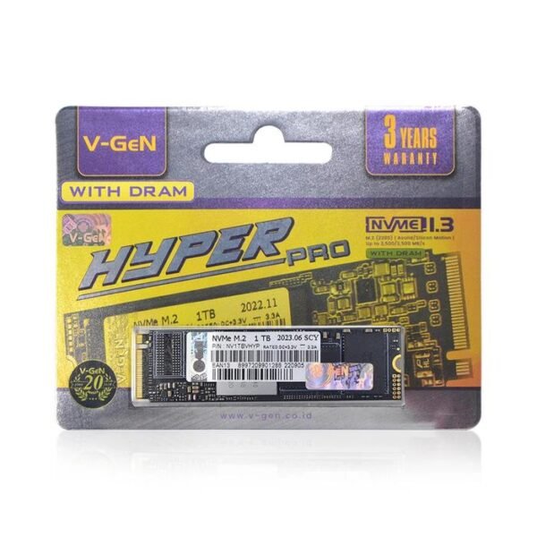 Vgen SSD 1 TB NVMe M.2 Hyper PRO - Tanpa Heatsink