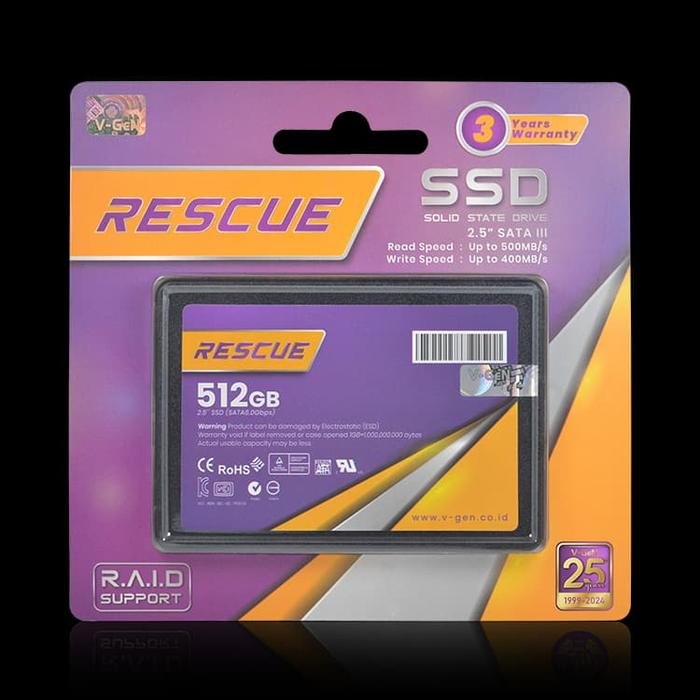 Vgen SSD 512 GB V-GeN SATA3 RESCUE Mall Komputer