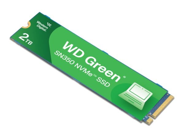WD Green SN350 NVMe SSD 1TB M.2 2280 PCIe Gen3 x4 - R 3200MB/s W 2500MB/s