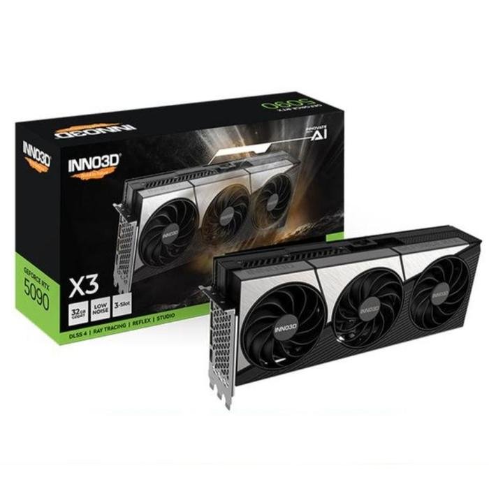 Inno3D GeForce RTX 5090 32GB GDDR7 X3 OC - Enormous Cooler with TRIPLE FAN - Garansi 3 Thn