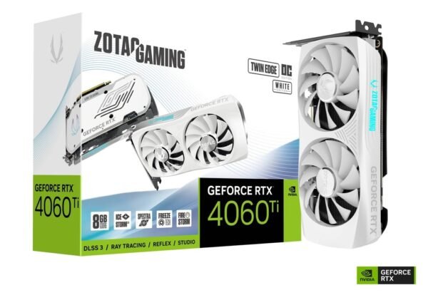 Zotac GeForce RTX 4060 Ti 8GB GDDR6 Twin Edge OC White