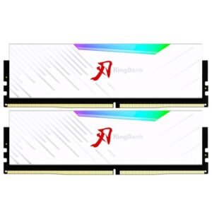 KINGBANK M-POWER SHARP BLADE  RGB DDR5 16GB X 2 7600 MT/s WHITE HEATSINK A-DIE C36