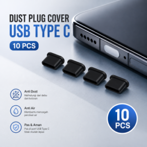 Dust Plug Cover USB Type C 10 Pcs