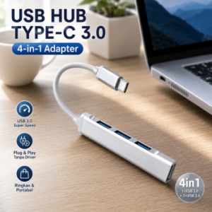 USB Hub Type C 3.0 Adapter 4in1 USB 3.0 dan USB 2.0