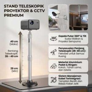 Stand Proyektor CCTV Bracket Wall Mount Ball Head