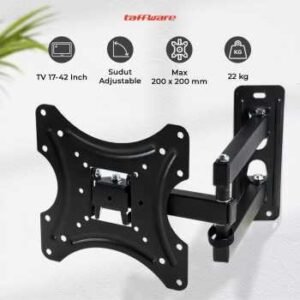 Taffware Bracket Tv Dinding 17-42 inch 200x200 Vesa X-200