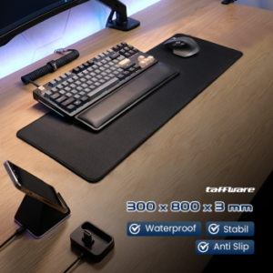 TaffGear DeskMat Polos Anti Slip 400*900*3mm MP001