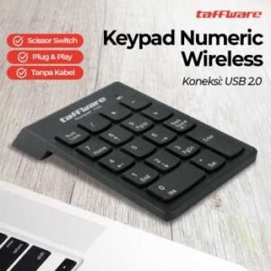 Taffware Keyboard Numeric Numpad Wireless 2,4GHz Black