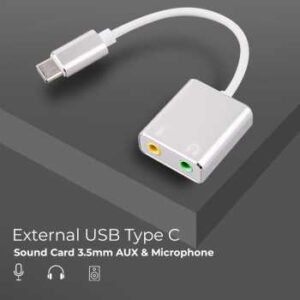 Audio Splitter Type C to AUX & Microphone
